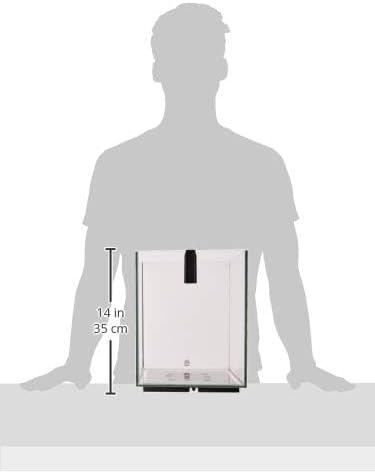 Fluval Chi II Series Aquarium Set, 5-Gallon - Aquarium Tank with Ambient LED Lighting, Flowing Water, and Elegant Design, White