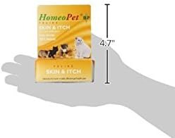 HomeoPet Feline Skin and Itch, Safe and Natural Cat Supplement for Itchy Skin, Skin and Itch Relief for Cats, 15 Milliliters
