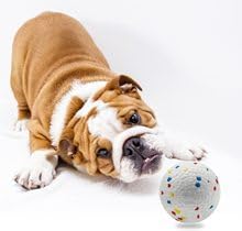 Automatic Tennis Ball Launcher for Dogs, Interactive Dog Toy Thrower, Adjustable Distance ft, Includes 2.3-inch Small Balls (6 Pcs Balls)