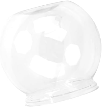 4.9x3.9 Inch Mini Plastic Transparent Fish Bowl Shatterproof Aquarium for Small Fish Desk Decor Tank with High Light Transmittance(S)