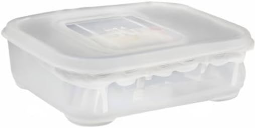 Angoily 3Pcs Transparent Reptile Egg Box Set with Thermometer for Snake and Lizard Egg Incubators 2.56X1.7X2.32 Inch Breeder Tray for Easy Observation and Cleaning