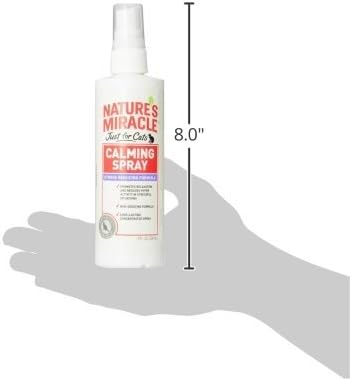Nature's Miracle Just for Cats Calming Spray Stress Reducing Formula, 8-ounce (P-5780), White