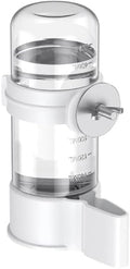 Automatic Bird Water Dispenser – Plastic Cage Water Feeder for Small Birds | White Parrot Waterer for Parakeet, Cockatiel, Budgie, Lovebirds