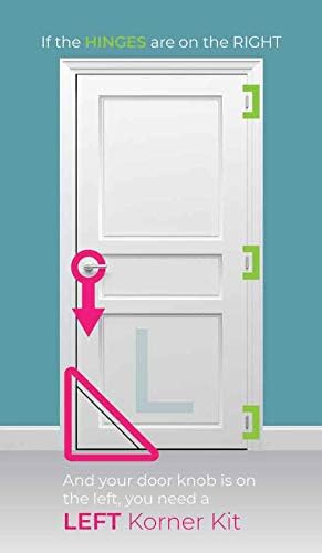 Kitty Korner Cat Door (Righthand Kit) The Original Patented Kitty Korner Slidelock Hinge Designed to Work for Interior Doors.