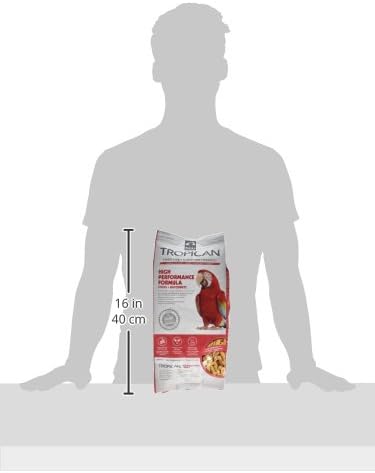 Hagen Tropican High Performance Parrot Food, 3.3 ib. - Hari Parrot Sticks with Peanuts & Sunflower Seeds and Higher Nutrition Levels