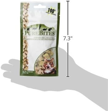 PureBites Beef Liver For Cats, 0.85Oz / 24G - Entry Size