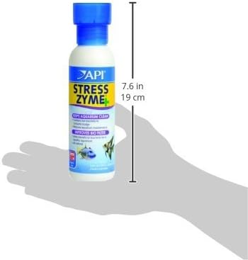 API STRESS ZYME Bacterial cleaner, Freshwater and Saltwater Aquarium Water Cleaning Solution, 8 oz