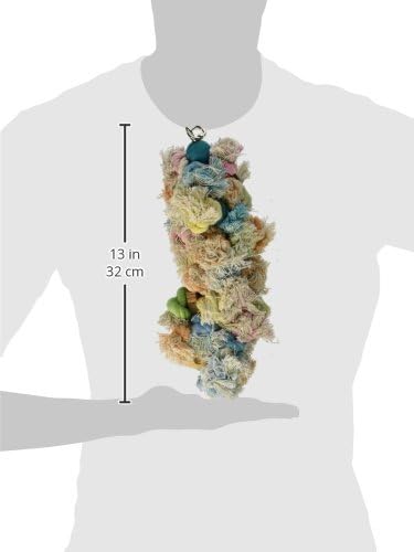 Penn-Plax BA932 Shaggy Kabob Bird Toys, Large