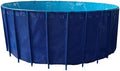 Durable Aquaculture Water Tank with Drain Valve，Aquaculture Water Tank Cistern Steel Frame Multifunction PVC Canvas,Fish Breeding Koi Pool for Garden,Multifunction PVC Canvas Pool for Ponds
