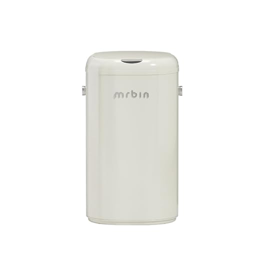 MRBIN Cat Litter Trash can Adsorption Metal, 30L / 7.9gal Automatic Absorbing Bag Diaper Pail, Garbage Bin with Wheels, cat Poop Odor Control Litter Box, Motion Sensor