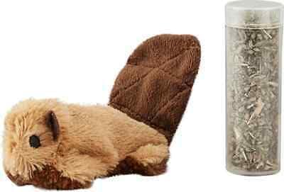 KONG Refillables Catnip Toys, Assorted 2-Pack – Plush Cat Toys with Refillable Catnip Pouch & Premium North American Catnip (Beaver and Rat)