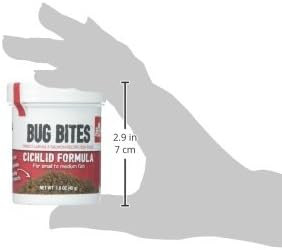 Fluval Bug Bites Cichlid Fish Food, Granules for Small to Medium Sized Fish, 1.59 oz., A6580