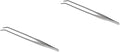 Didiseaon 2pcs Curved Tip Tweezers Stainless Steel Aquatic Plant Tongs for Fish Tank Plant Care Ergonomic Design for Easy Trimming for Aquarists