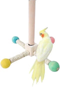 Parrot Spinner Toy，Rotating windmillself Fun Toy Grinds Teeth, Puzzle Aerial Stand Suitable for Small and Medium-Sized Parrots Such as Xuanfeng, Mudan, and Tiger Skin
