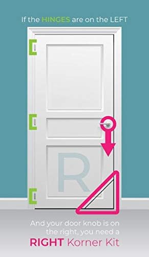 Kitty Korner Cat Door (Righthand Kit) The Original Patented Kitty Korner Slidelock Hinge Designed to Work for Interior Doors.