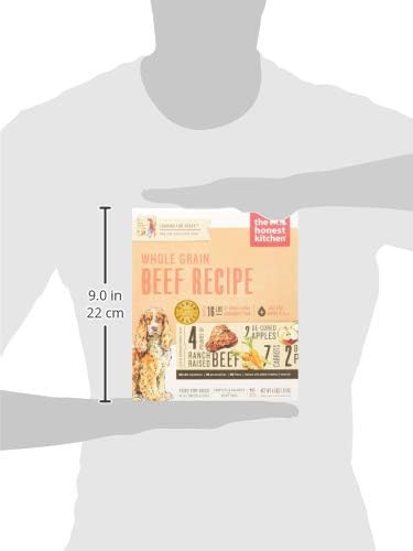 The Honest Kitchen Human Grade Wholemade™ Dehydrated Dog Food, Whole Grain Beef & Oat, 4 lb (makes 16lbs)