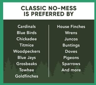 Classic Bird Seed (10 Pounds, Classic No Mess)