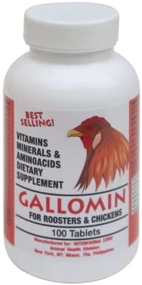 INTERFARMA Gallomin 100 Tablets Rooster Medicina Gallos Finos