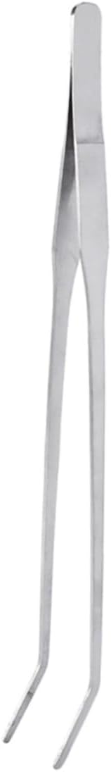 3pcs Curved Tip Aquatic Plant Tweezers Stainless Steel Tongs for Fish Tank Plants Ergonomic Design for Easy Trimming Tool for Aquarists