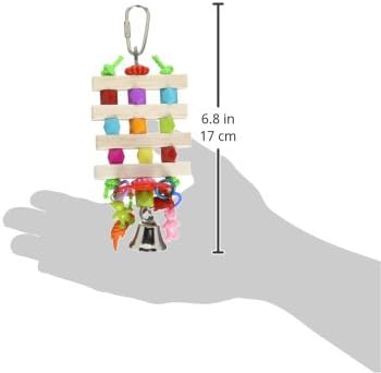 Super Bird Creations SB891 Balsa Bling Bird Toy, Small Bird Size, 7" x 2.5"