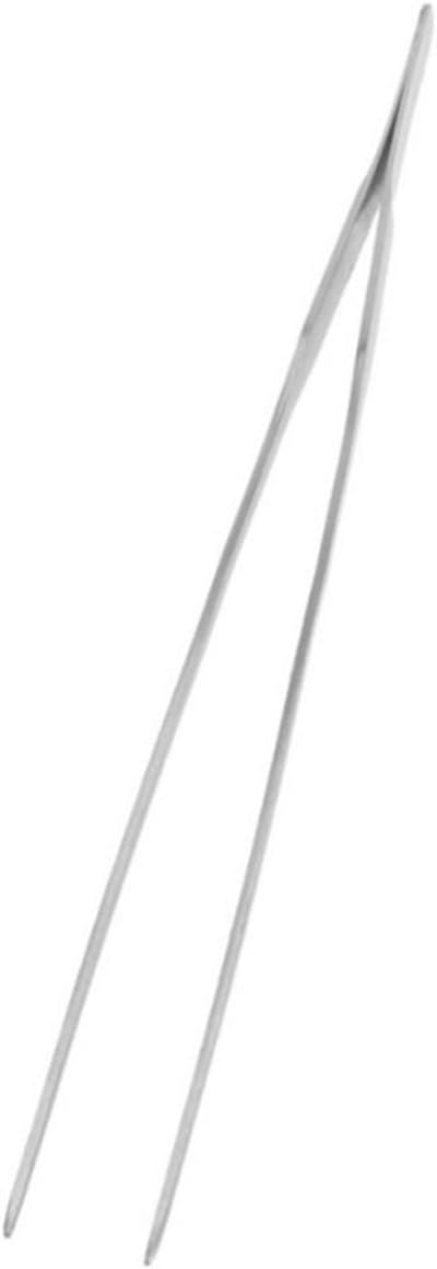 FRCOLOR 2pcs Stainless Steel Aquatic Plant Tongs Straight Curved Tweezers for Fish Tank Maintenance Resistant Tools for Planting and Arranging Aquarium Plants