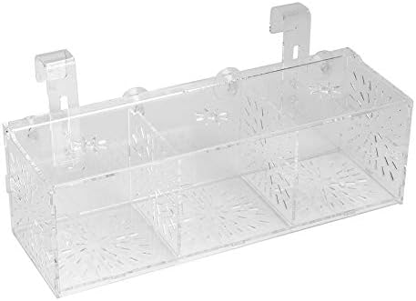 Aquarium Breeder Box, Transparent Acrylic Fish Isolation Box Fish Hatchery Incubator Holder for Newborn Fry Shrimp Guppy (30CM*10CM*10CM)