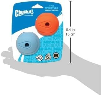 Chuckit! Dog Fetch Toy Whistler Ball Noisy Play Fits Launcher Medium 8 Balls4