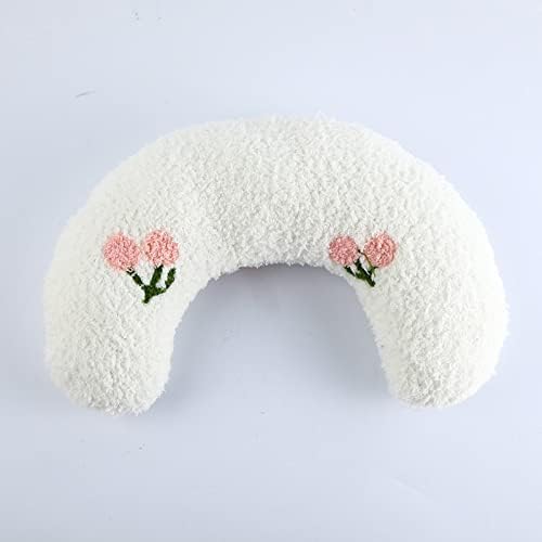 Calming Pillow for Dogs, Soft Dog Bed Pillows Pet Neck Pillow, Dog Calming Pillows for Small Dogs Ultra Soft Fluffy Pet Calming Toy Half Donut Cuddler (H)