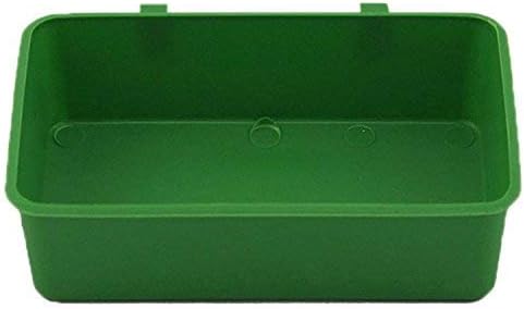 Litewoo Bird Seed Food Feeder Dish Water Feeder Bowl for Parrot Macaw African Greys Budgies Parakeet Cockatiel Conure Canary Finch Cage (4.7inch)