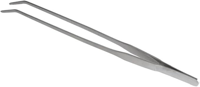 Didiseaon Curved Tip Aquarium Plant Tweezers Stainless Steel Aquatic Plant Tools for Fish Tank Ergonomic Design for Maintenance