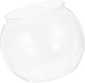 Fish Tank Plastic Fish Bowl Round Fish Bowl Transparent Small Aquarium -Falling for Betta Fish, Goldfish, Candy, Party Favors Bubble Bowl