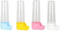 4 pcs Pet Bird Automatic Water Food Feeders Drinkers Hanging Tube Dispensers Set of 4 Canary Finch 4 oz 100 ml