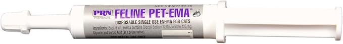 Pet-Ema Feline (6 mL) (3 Pack), Disposable Enema for Rectal Use in Cats by PRN Pharmacal Inc