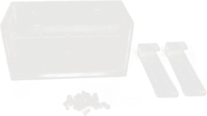 Fish Breeding Isolation Box | Transparent Mesh Side Aquarium Incubator | Guard Small Fish/Eggs | Acrylic Lid & Adjustable Hook | for Fish Tank Hatching (23 * 11 * 12CM)