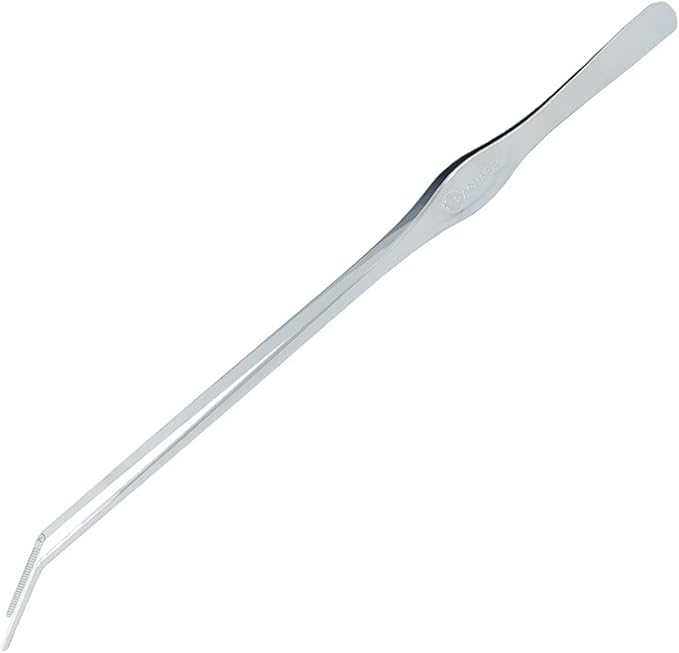 Fish Tanks Tweezers Stainless Steel Straight Curved Tweezers 25cm 33cm 45cm Long for Aquarium Aaquascaping Plant