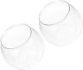 COHEALI 2pcs Large Round Fish Bowls Plastic Small Aquarium Tanks for Desktop Betta Goldfish Micro Landscape Container Office Decoration