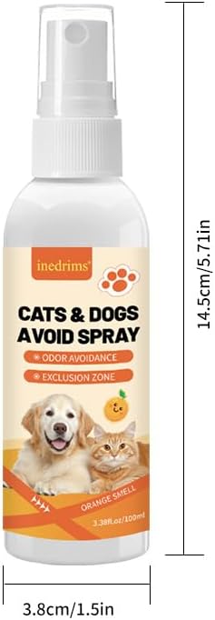 Cat Deterrent Spray Natural Safe Deterrent Spray Protect Furniture Sofas, Rugs, Restricted Areas-for Behavior Effective Deterrent for Urine Marking & Scratching