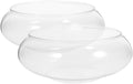 SUPVOX Plastic Fish Bowl Vase: 2pcs Round Bubble Bowl 2800ml Wide Mouth Air Plant Vase Desktop Terrarium Goldfish Tank for Aquarium Hydroponic Succulent Flower Planter