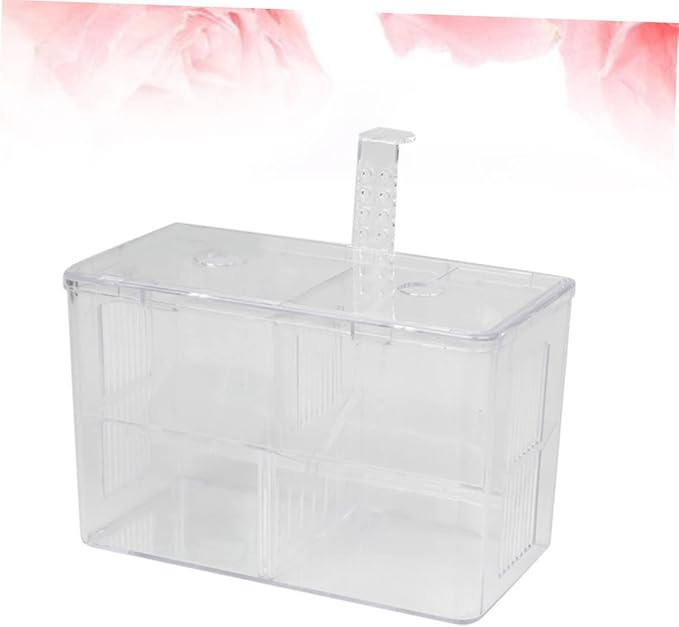 Housoutil Aquarium Hook Style Box Creative Fish Breeding Tank for Guppies and Fish for Safe and Increased Survival Rate