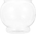 Transparent Plastic Fish Tank 15 Inch Round Shatterproof Fish Bowl for Betta and Aquatic Plants for Desktop Decoration and Office Use