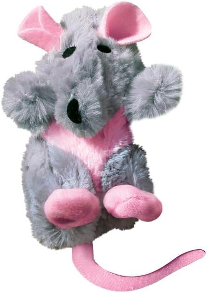 KONG Refillables Catnip Toys, Assorted 2-Pack – Plush Cat Toys with Refillable Catnip Pouch & Premium North American Catnip (Beaver and Rat)