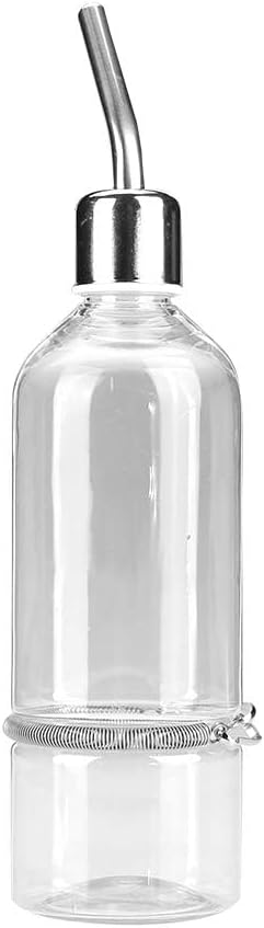 Automatic Pet Parrot Water Feeder, Pet Bird Water Feeding Bottle Dispenser with Stainless Steel Ball Nipple Cage Accessories(S)