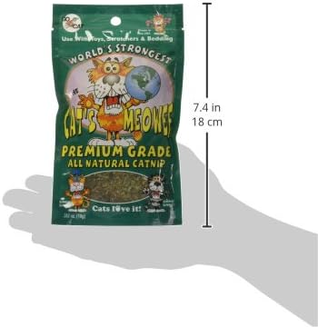 .352 Ounce The Cat's Meowee All Natural Premium Grade Cat Nip (Pack of 2)