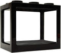 Mini Fish Tank Decorative Stackable Acrylic Small Fish Tank for Office Tea Table Decor Bowls Black