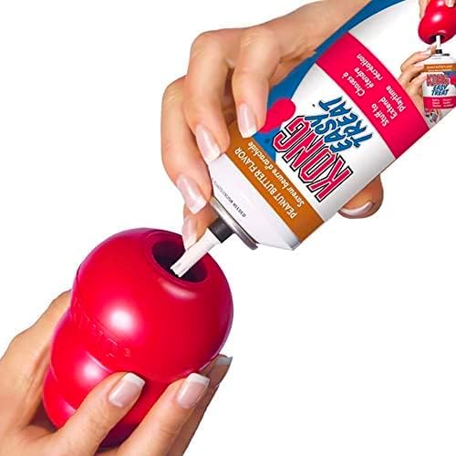 KONG Classic Stuffable Dog Toy - Fetch & Chew Toy for Dogs - Treat-Filling Capabilities & Erratic Bounce for Extended Play Time - Durable Natural Rubber Material - for Small Dogs (Pack of 2)