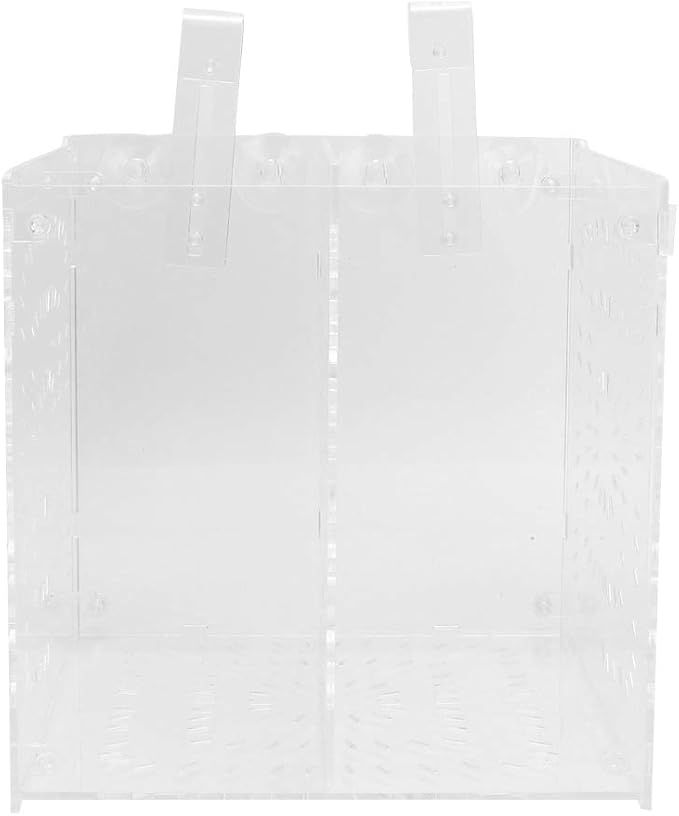 Fish Tank Breeding Box Acrylic Isolation Incubation, Adjustable Height, Transparent - Durable Material, Stable Attachment, Ideal for Aggressive and Sick Fish (20MC *20CM*20CM)
