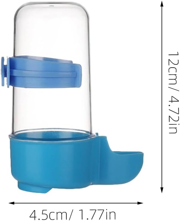 TEHAUX Parrot Water Bottle Automatic Drinker Bird Cage Feeder Small Birds Water Dispenser Easy Installation 4.7 Inch