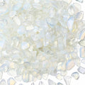 YATOJUZI Opal Aquarium Gravel Rocks Bulk Wholesale Tumbled Crystals Stones Chips Crushed Reiki Energy Balancing Gemstones for Planters Vase Filler Fountain Fish Tank Potted Decor 0.44LB