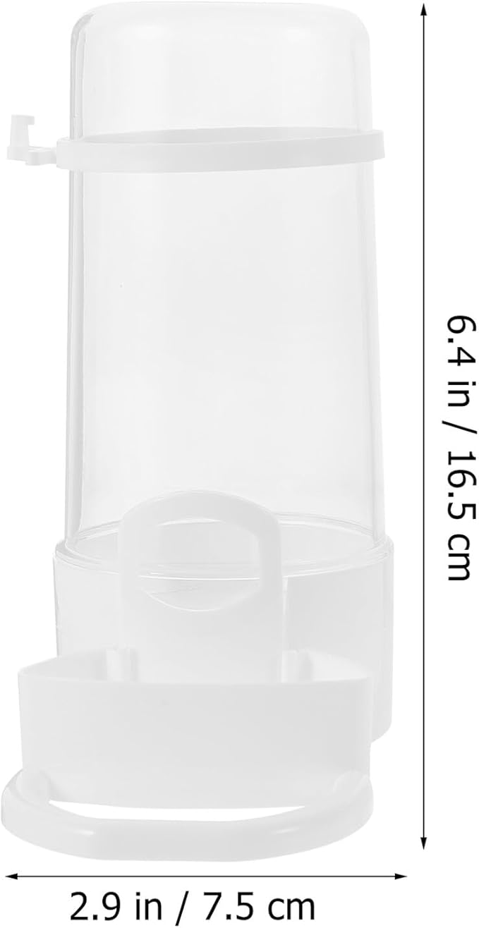 2pcs Automatic Bird Cage Feeder and Water Bottle Set, Parrot Cage Feeder with Food Dispenser, Bird Feeding and Watering Supplies for Cockatiels and Parakeets