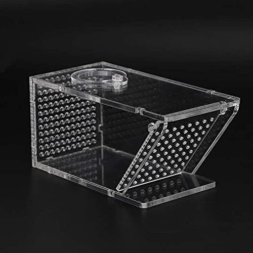Acrylic Aquarium Crab Trap Fish Tank Shrimp Snail Catcher One Way Valve Box